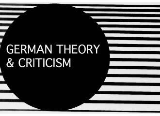 German Theory and Criticism