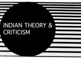Indian Theory and Criticism